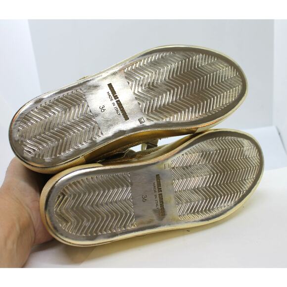 Nicholas Kirkwood Gold Pearlogy Platform Sneakers sz 6 M / 36 EU - Picture 6 of 6